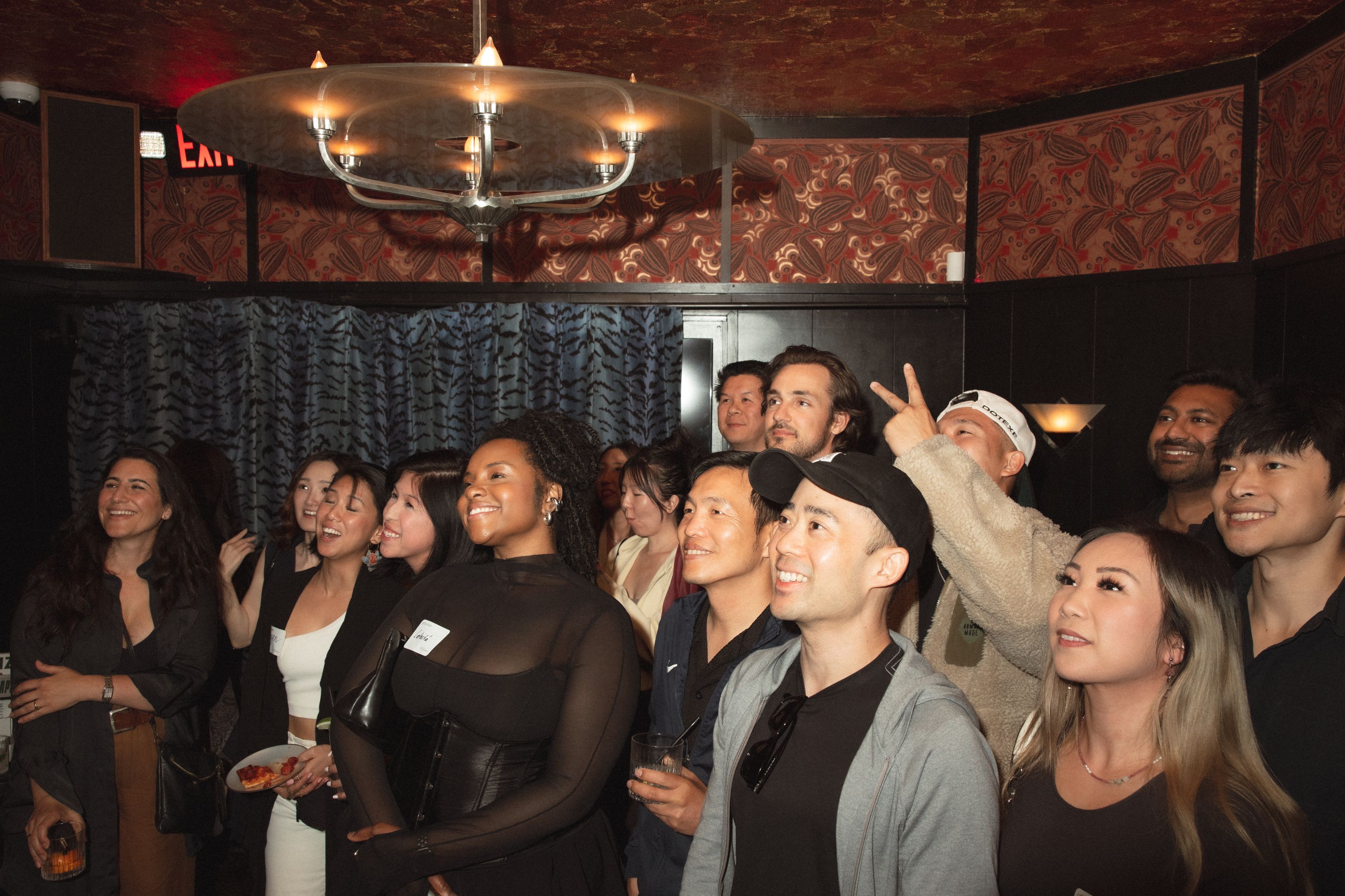 A full room gathered at a tom talks night in Los Angeles.